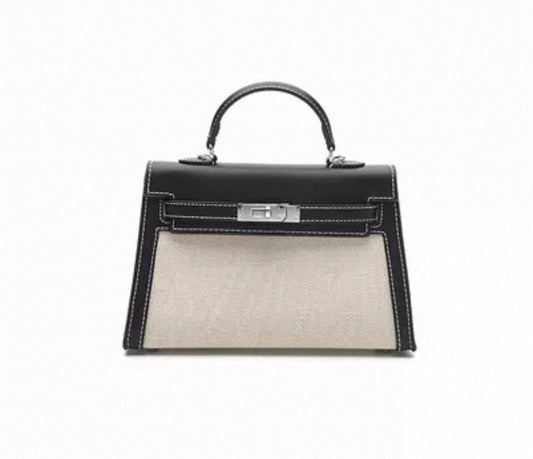 Canvas Buckle Bag (Black)