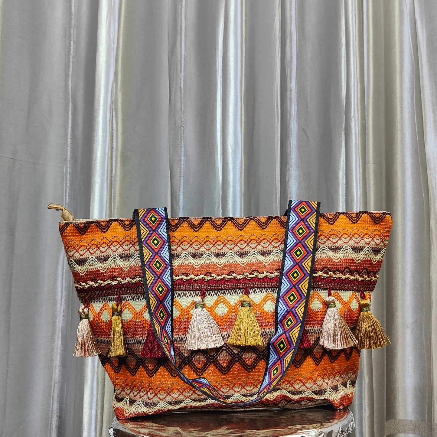 Ethnic Style Bag (Orange)