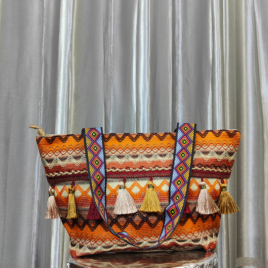 Ethnic Style Bag (Orange)