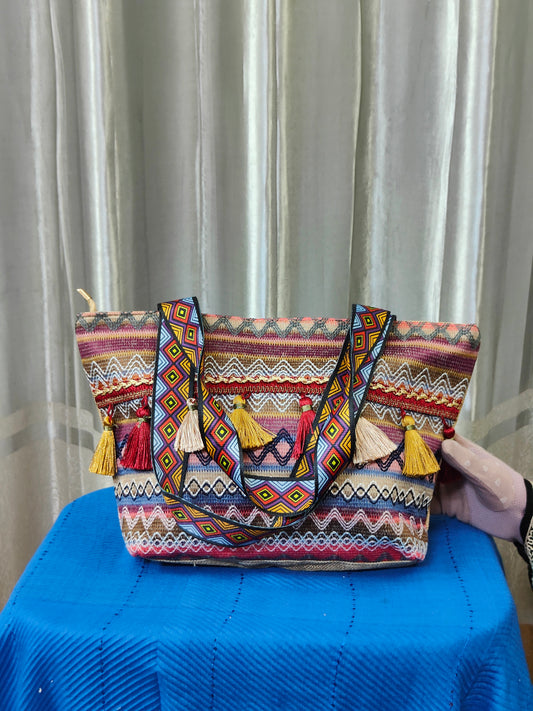 Ethnic Style Bag (Red)