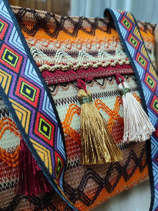 Ethnic Style Bag (Orange)