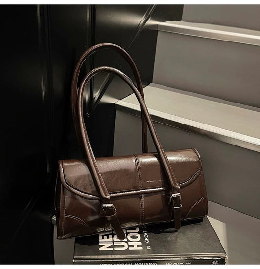 Vintage Glossy Bag (Brown)